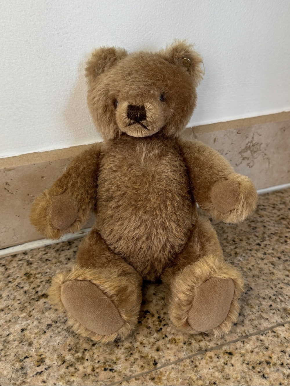 Vintage Steiff Mohair Teddy Bear Posable Original 9 1/2”